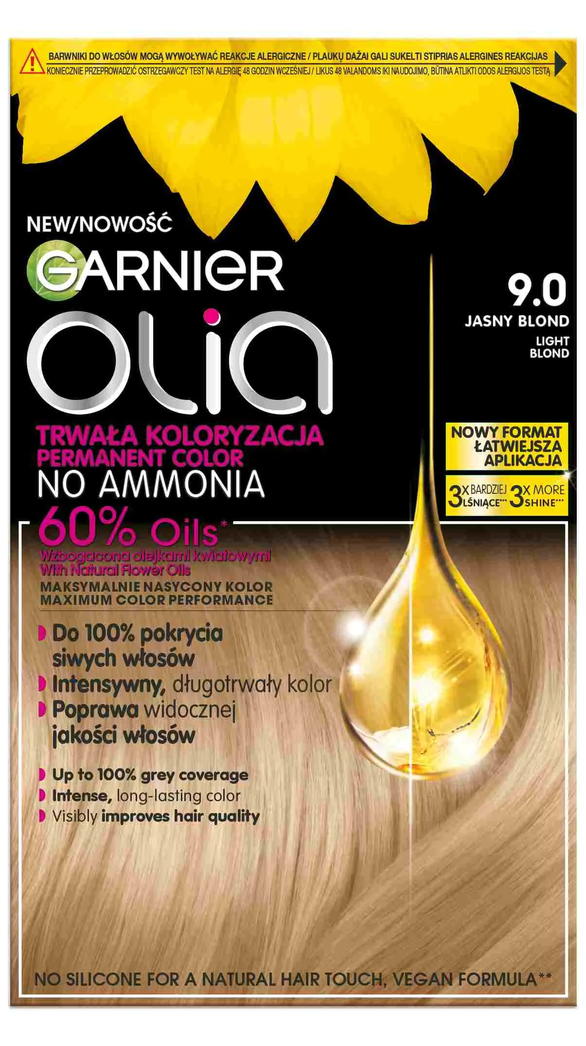 Garnier Olia Farba do włosów 9.0 Light Blond