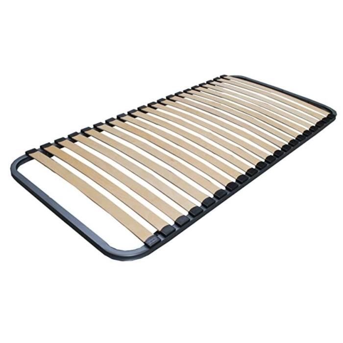 Base letto 90 x 190 cm - Letto a doghe - Singolo - Doghe in legno