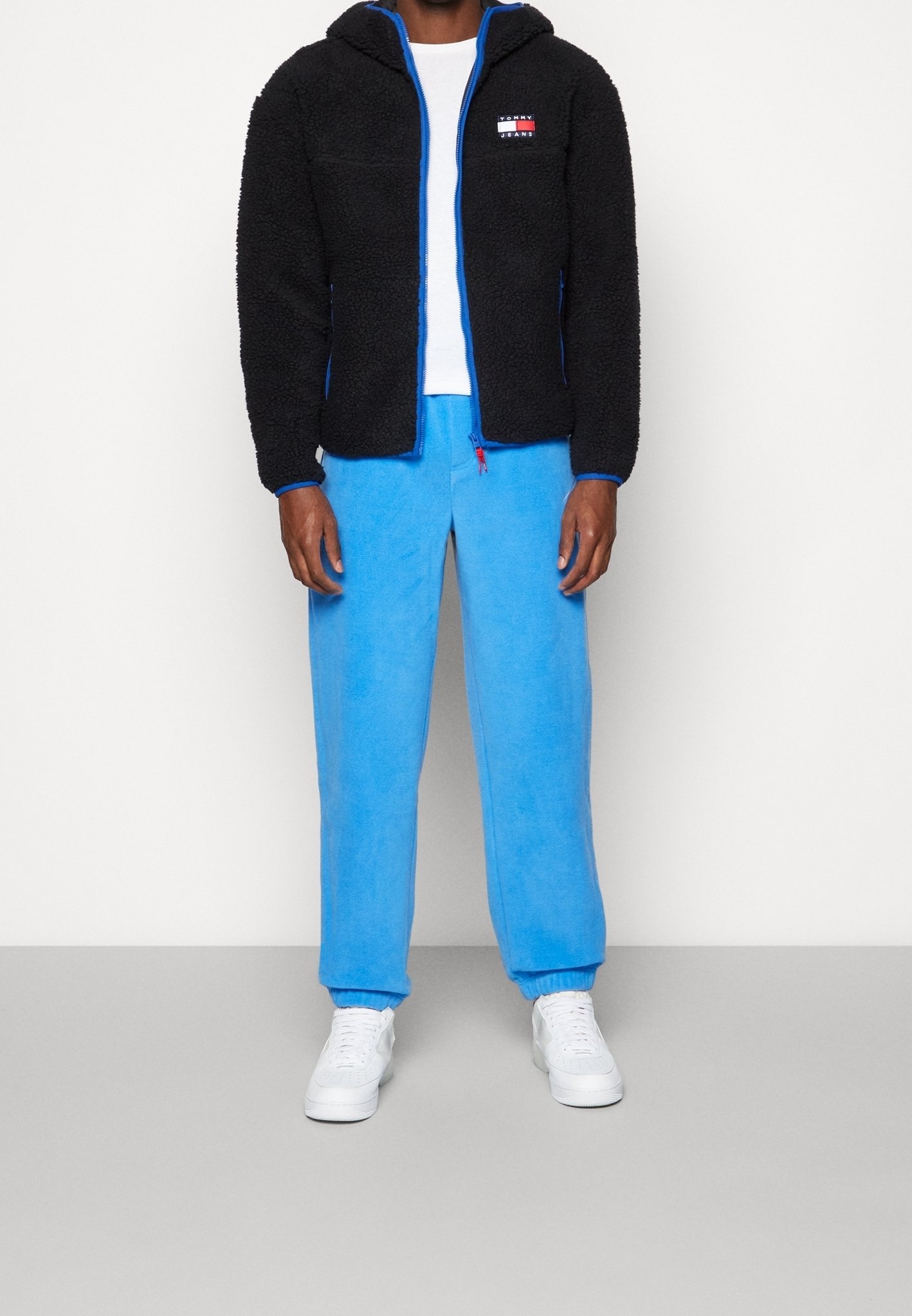 Tommy Jeans fleecejack - zwart