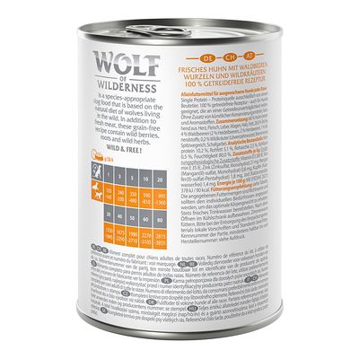 Wolf of Wilderness Adult Classic 6 x 400g