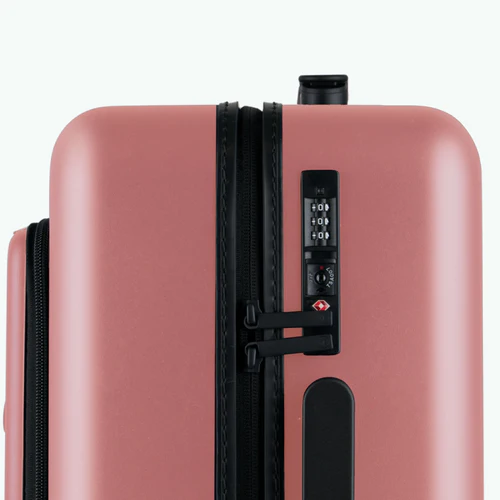 Cabaia Valise rigide 4 roues HND Pochette unie rose