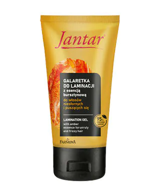 Jantar Galaretka z esencją bursztynową do laminacji włosów niesfornych i puszących się 150 g