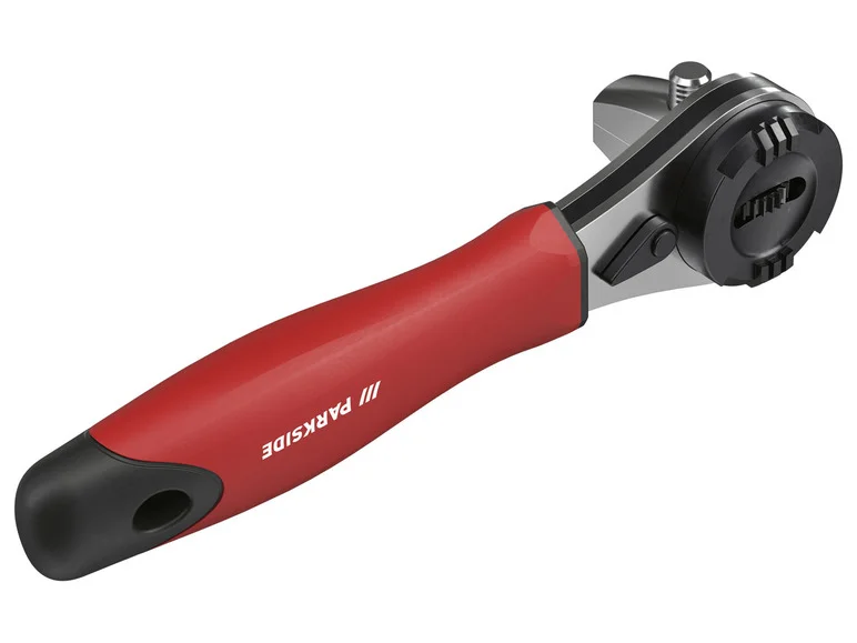 Chave de catraca multifuncional 8 em 1 PARKSIDE® com lubrificação e cabo bimaterial.