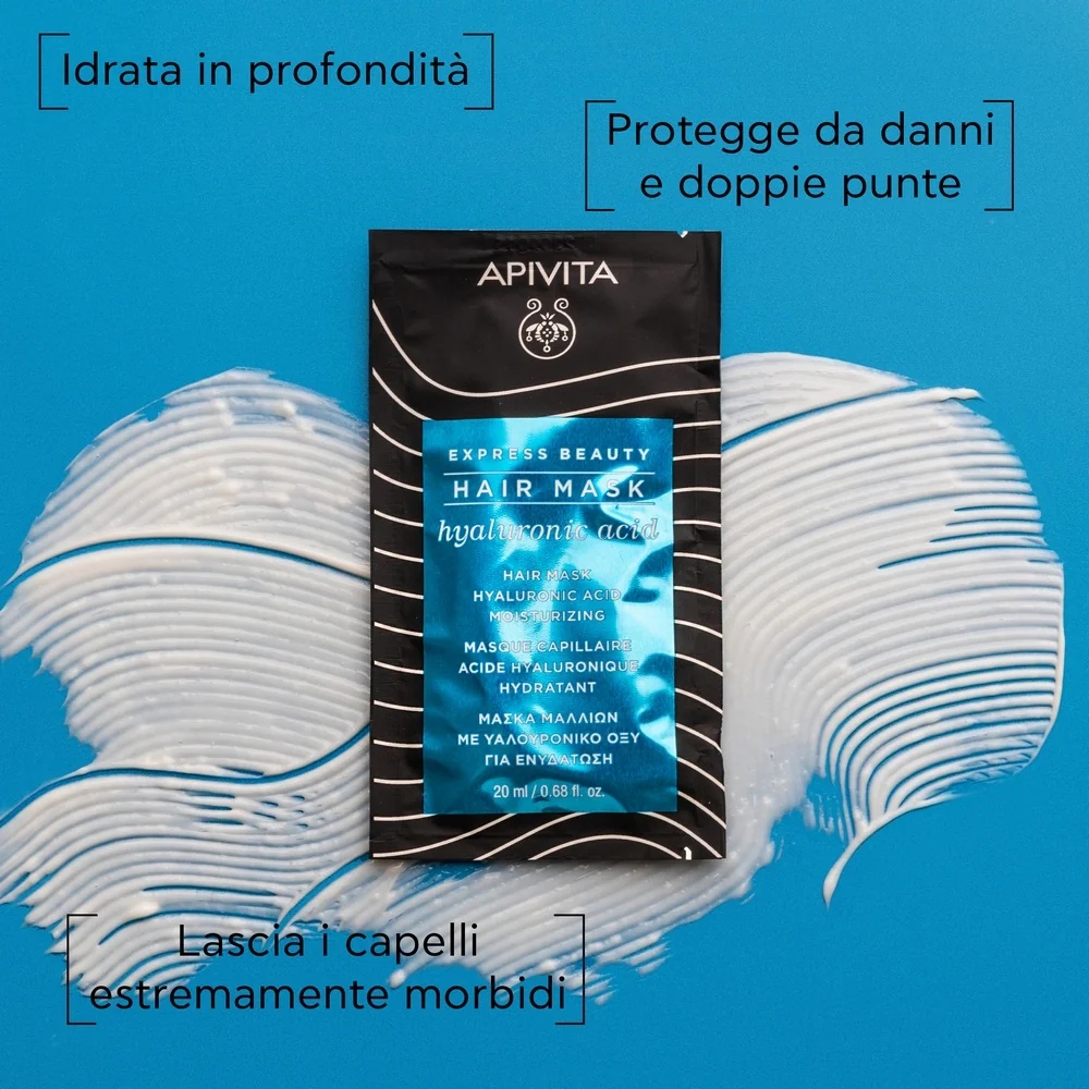 APIVITA Apivita Express Beauty Máscara Capilar Hidratante com Ácido Hialurônico 20 ml