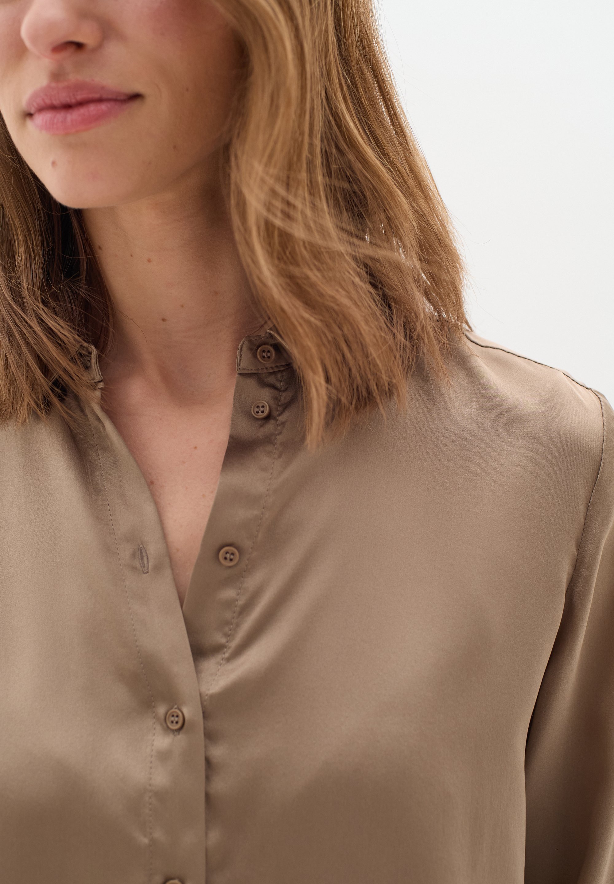 InWear LEONORE PREMIUM - Chemisier boutonné - taupe désert