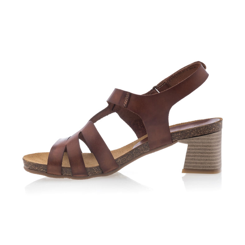 Sandalias marrones para mujer / Zapatos de punta abierta
