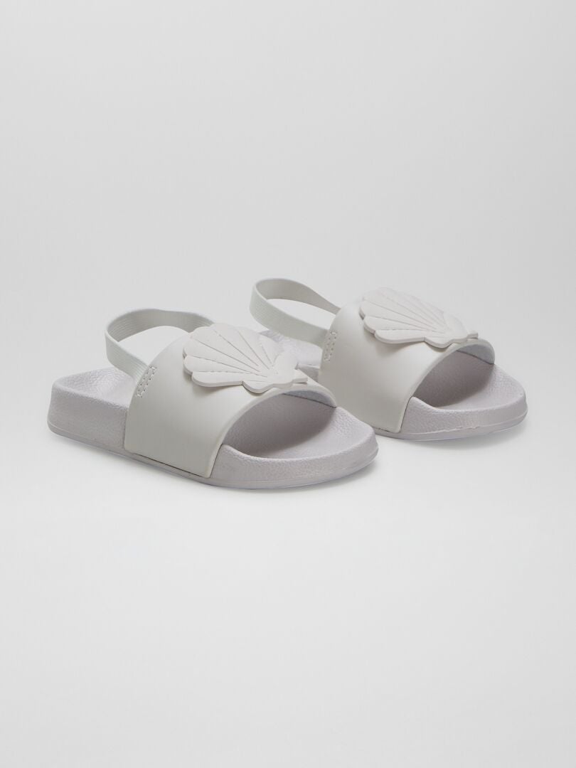 Strandslippers 'Seashell' - BEIGE