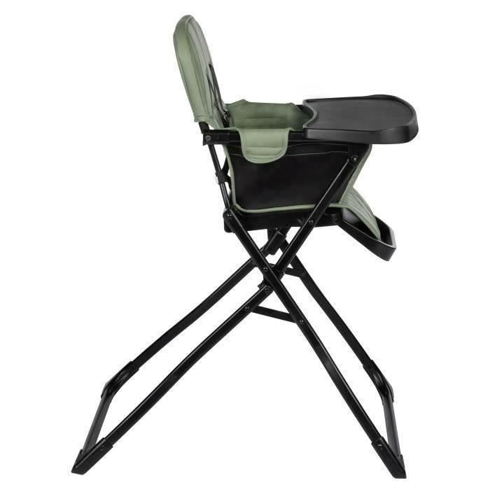 BEBECONFORT LILY Chaise haute bébé, ultra compacte et légère, confort optimal, de 6 mois à 3 ans, jusqu'à 15 kg, Mineral green