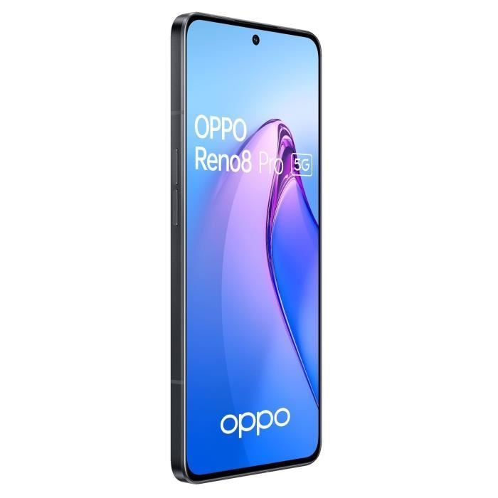 Smartphone OPPO Reno8 Pro de 256 GB, 5G, color negro hielo - Doble SIM - Lector de huellas dactilares
