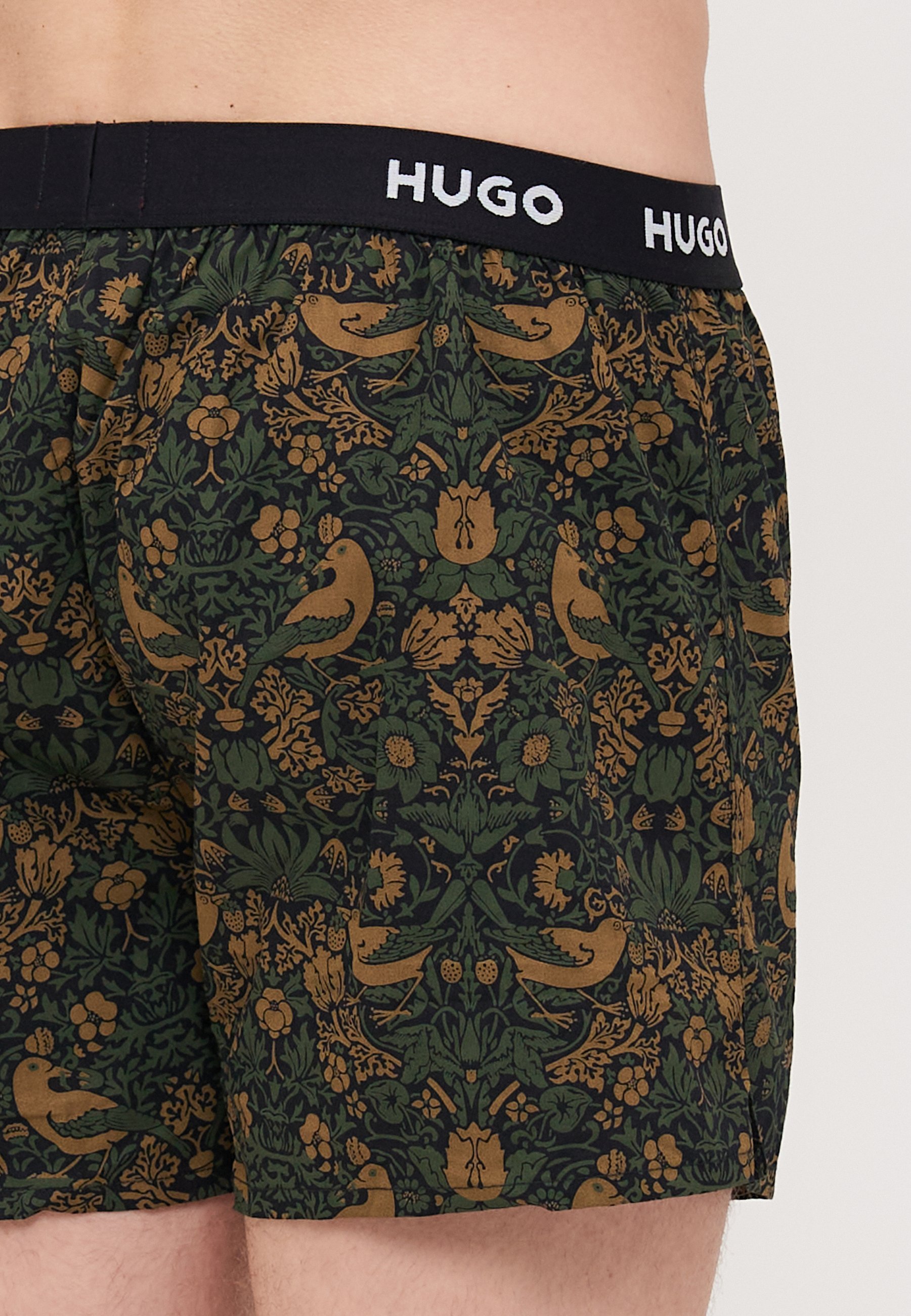 HUGO 3-PACK - Boxershorts - zwart/olijfgroen