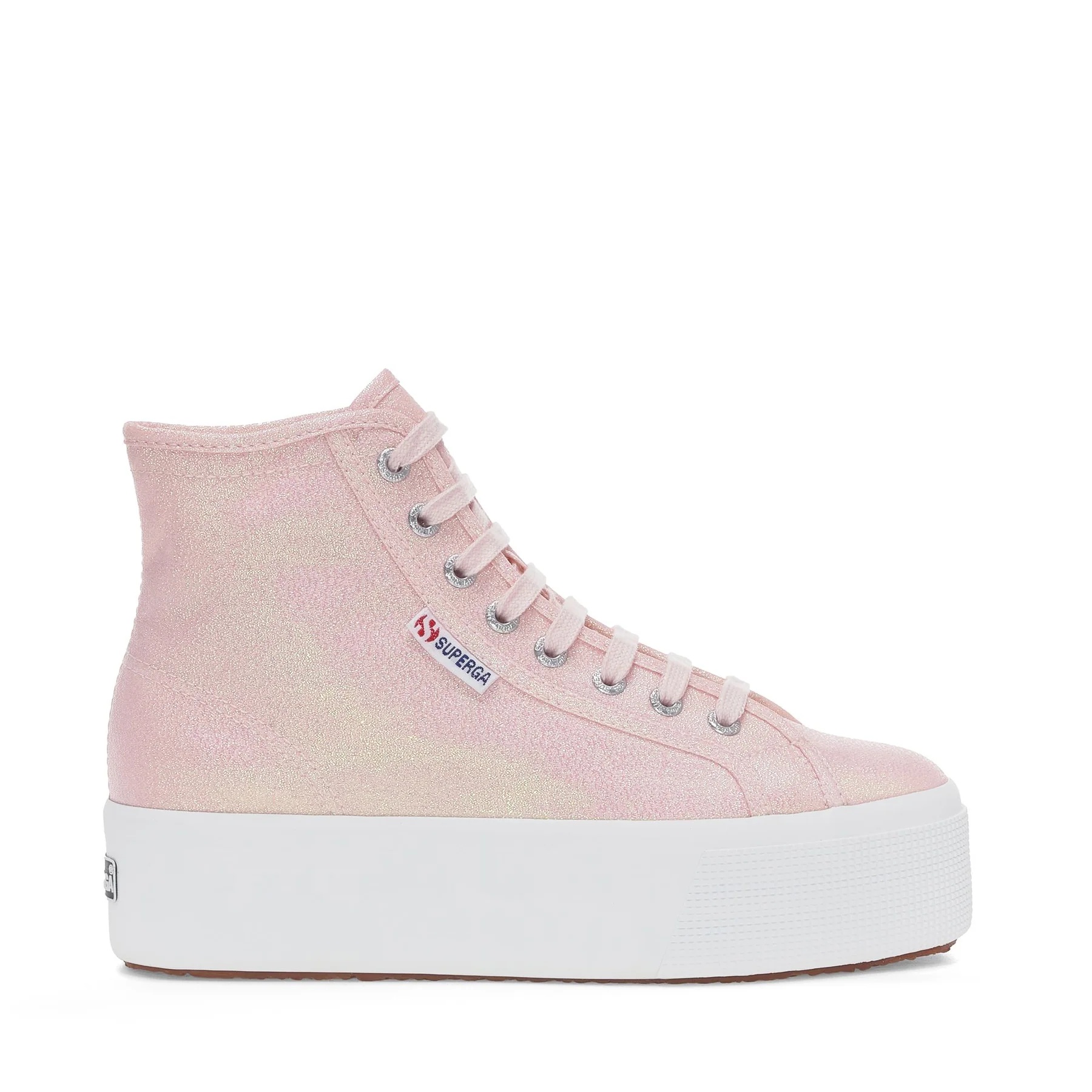 2708 HI TOP LAME-PINK ISH IRIDESCENT