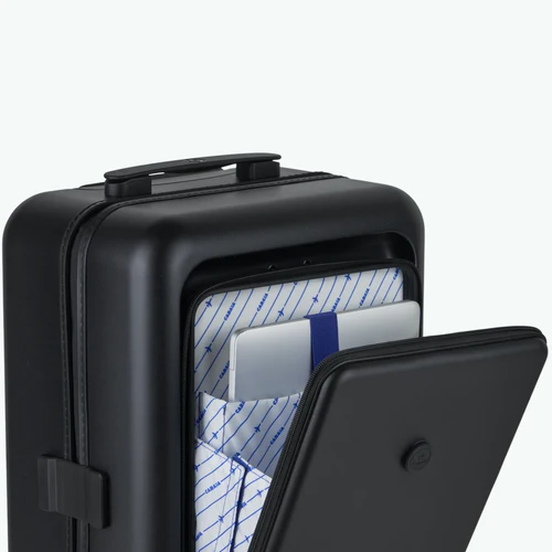 Cabaia ORLY 4-wheel hard-shell suitcase with BIQ black pouch