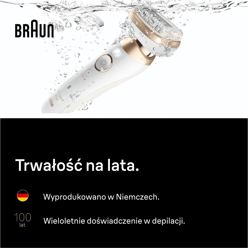 Braun Silk-épil 9 9-060 3D epilators ar maksimālu elastību mitrai un sausai skūšanai