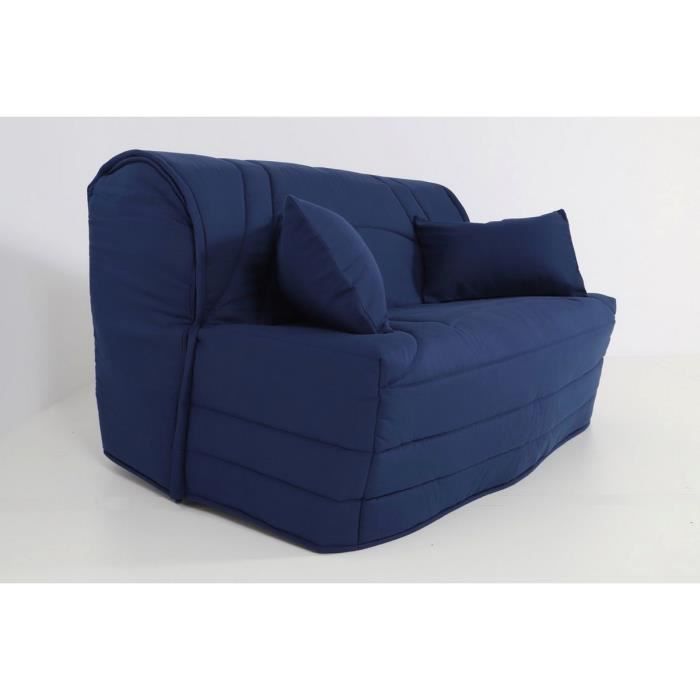Funda acolchada para sofá BZ de 140x190 cm, azul marino.
