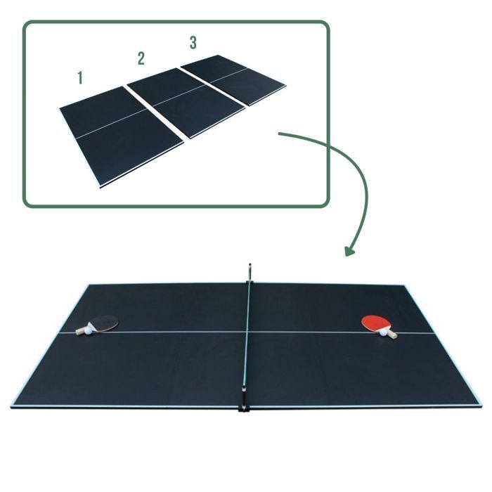 Tavolo da ping-pong - SOKKER - Flexi - 3 pannelli pieghevoli - 208x112x1,5 cm - Accessori inclusi