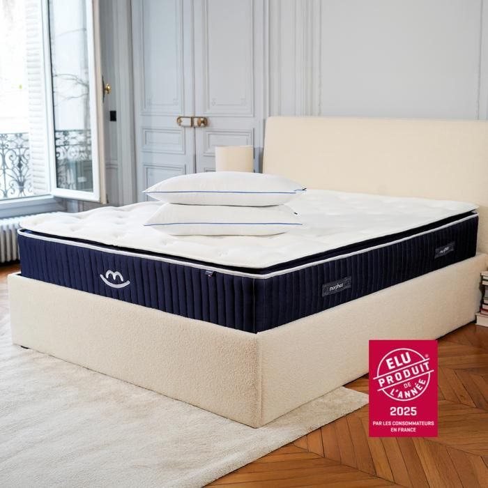 90x190cm Hybrid Memory Foam Mattress & 50x70cm Fluffy Pillows - Softness Pack - Morphea
