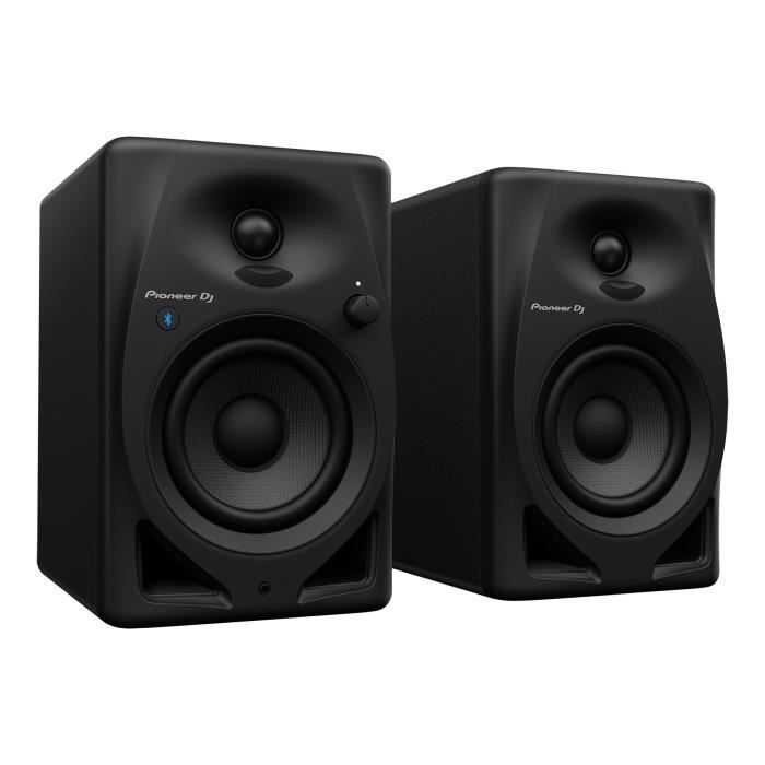 Pair of Pioneer DJ DM-40D-BT monitor speakers - Bluetooth - Bass Reflex - 2x19W - DJ or Production Mode - Black