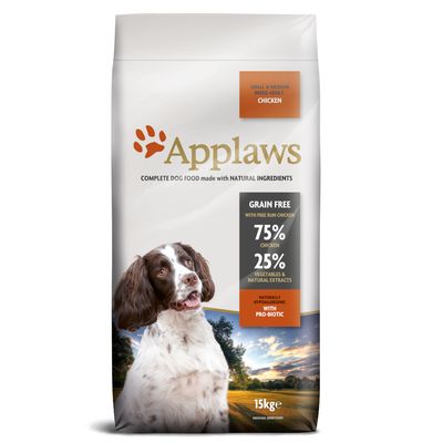 15 kg de croquettes Applaws pour chiots et chiens adultes - 12 kg + 3 kg offerts !*