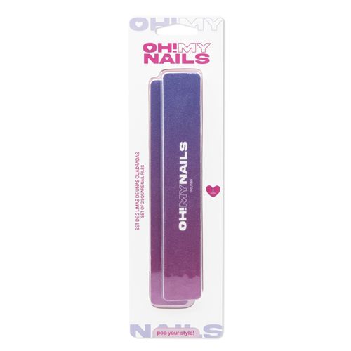 „Oh My Nails“ 2 kvadratinių nagų dildžių rinkinys Manikiūro ir pedikiūro įrankiai