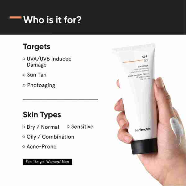 Minimalistische Sonnencreme mit LSF 50, 50 g
