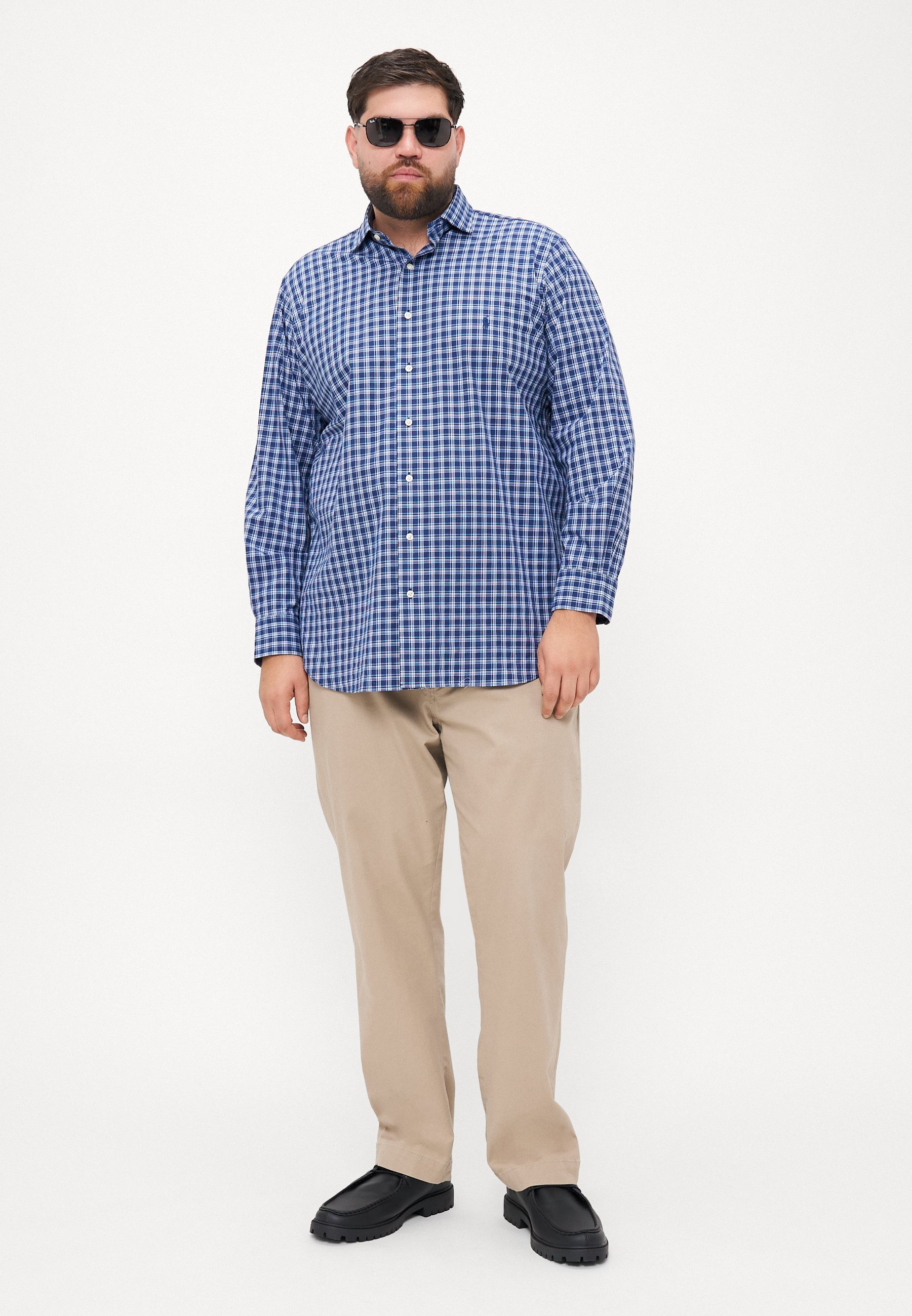 Polo Ralph Lauren Grandes Tailles - Chemise de sport à manches longues - marine/multicolore