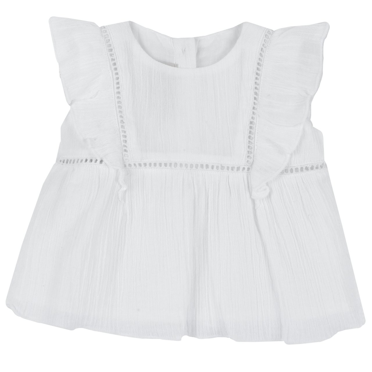 Kurzarm-T-Shirt aus Chiffon