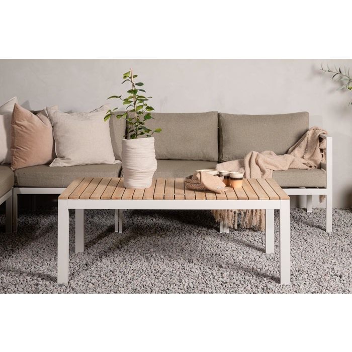 Tavolino Brasilia beige, in teak.