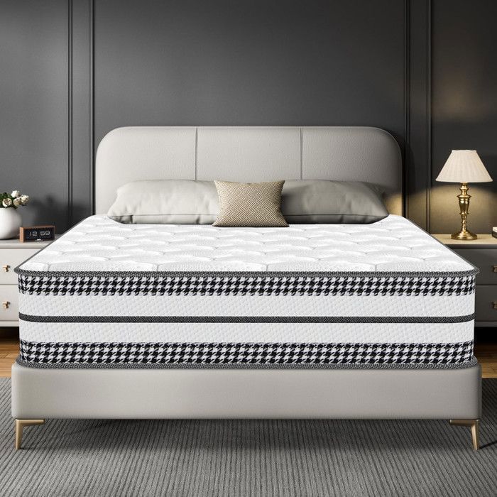 Colchón de espuma viscoelástica de 90x200 cm, certificado Oeko-TEX®, 23 cm de grosor, reversible, transpirable, ergonómico para dormir.