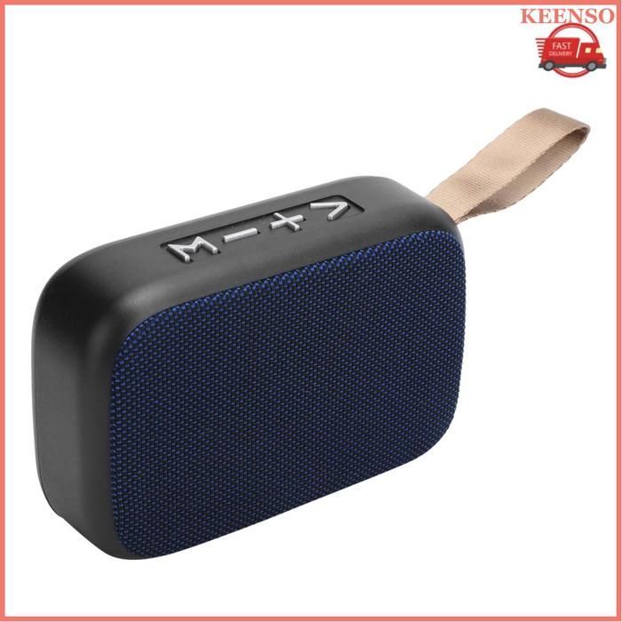 Altavoz subwoofer KEENSO, altavoz estéreo inalámbrico Bluetooth, mini proyector de sonido USB portátil, azul