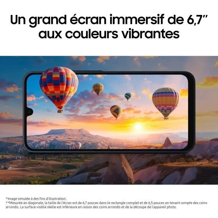 Smartphone Samsung Galaxy A16 5G de 128 GB, color azul medianoche.