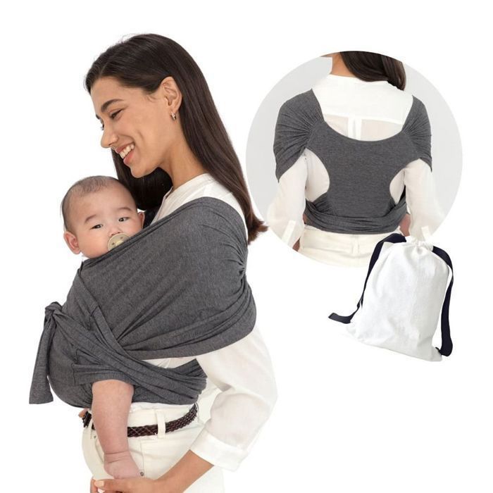 Écharpe porte-bébé universelle réglable 1 pièce en maille respirante - Marron M