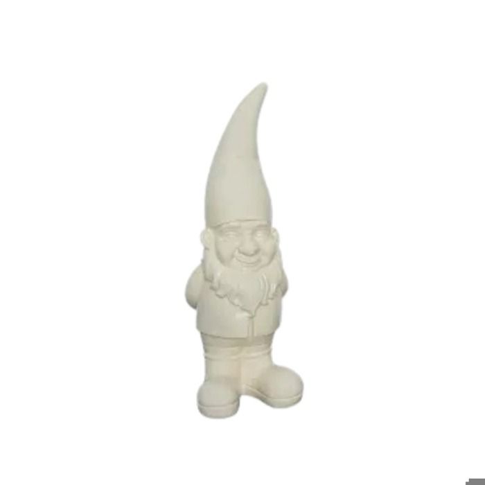 Gnomo de jardim em resina 40cm - cru - Orium