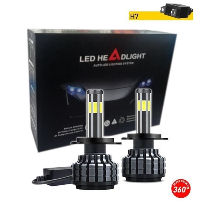 Kit de bombillas LED Canbus Anti Error H7 80W 16000 lm 12-24v 6 LED para camión y automóvil