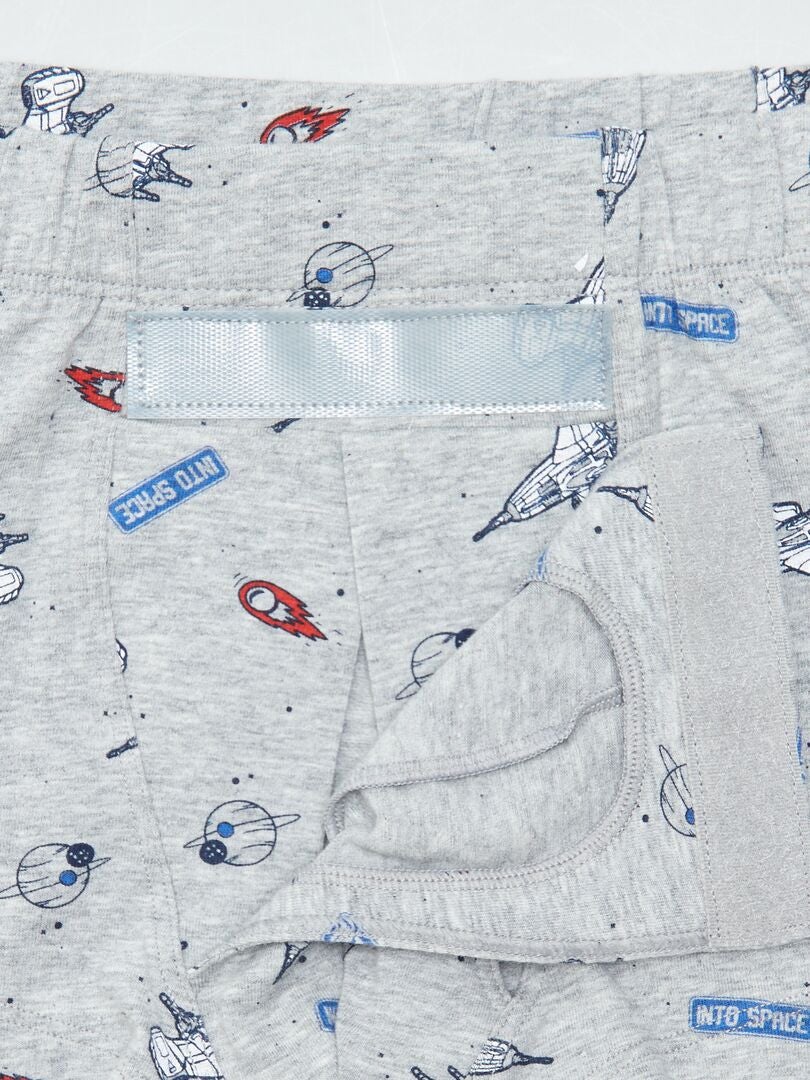 Set van 2 boxershorts met klittenbandsluiting - So Easy - GROEN