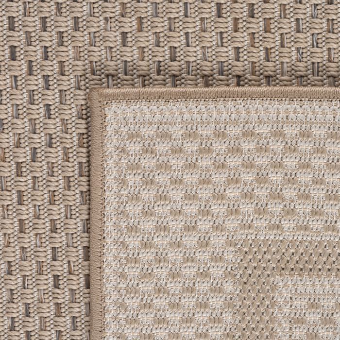 SIMPEX buitenkleed beige 200x290 cm, ideaal voor de keuken, effen design met rand