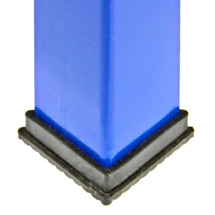 Q-Rax schraubenlose Stahlwerkbank, Blau, 120 cm x 60 cm x 90 cm