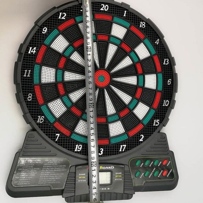 SURENHAP Ensemble de cartes de fléchettes électroniques Electronic Darts Board Set Multiplayer jeux talkie-walkie Comme indiqué
