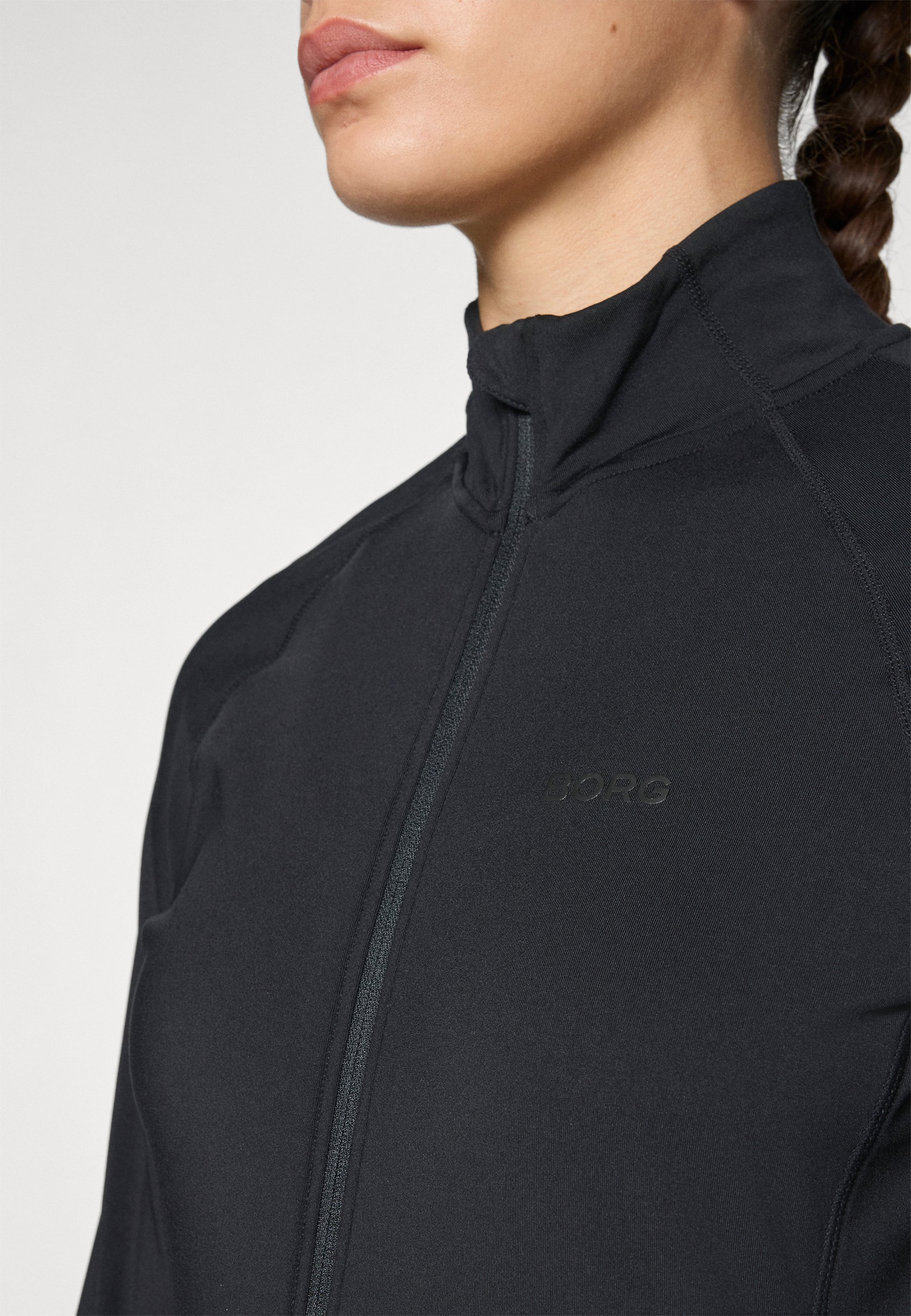 Björn Borg FULL ZIP MIDLAYER - Sweatshirt met rits - zwarte schoonheid