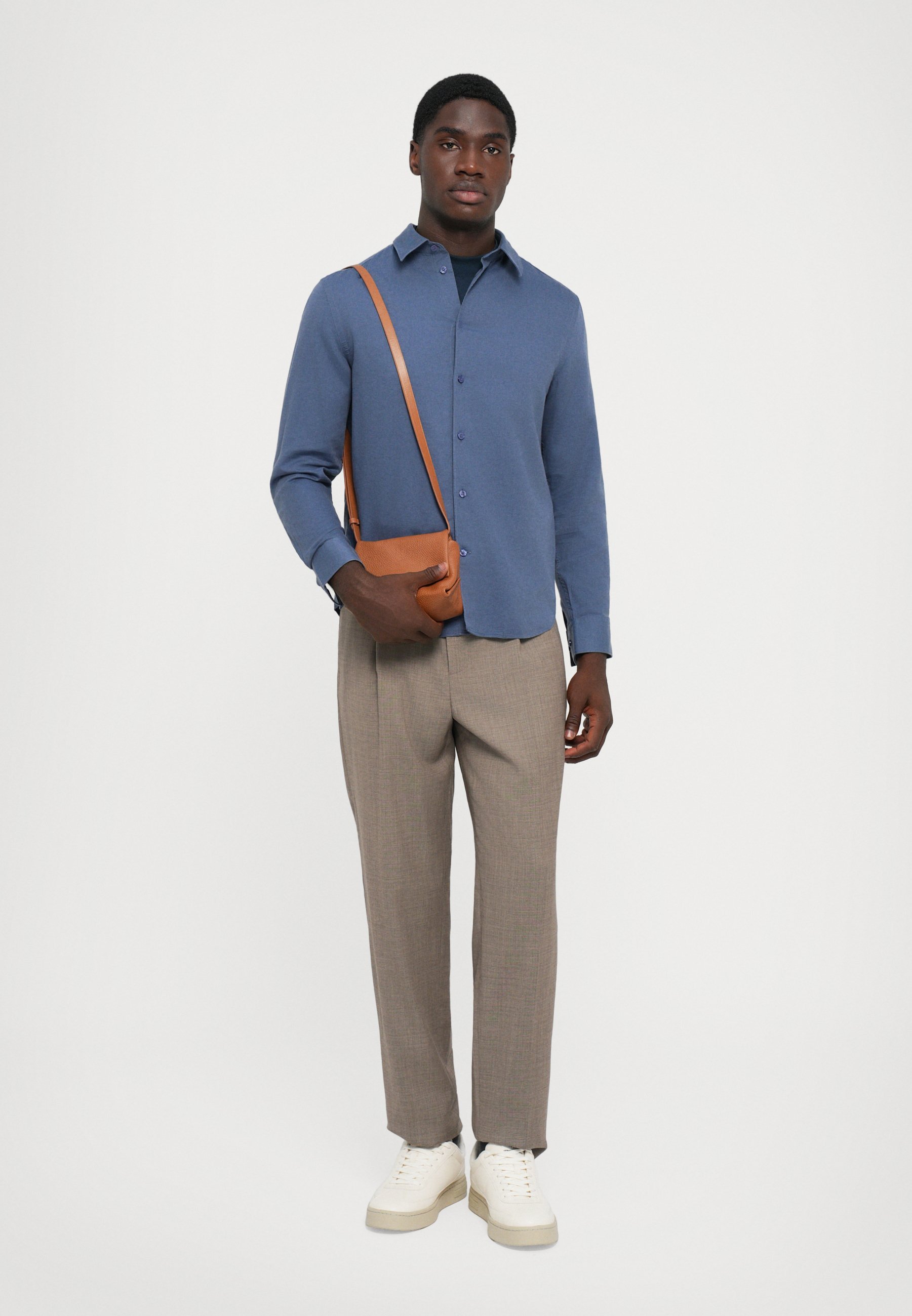 J.LINDEBERG SLIM SHIRT - Chemise - vintage indigo