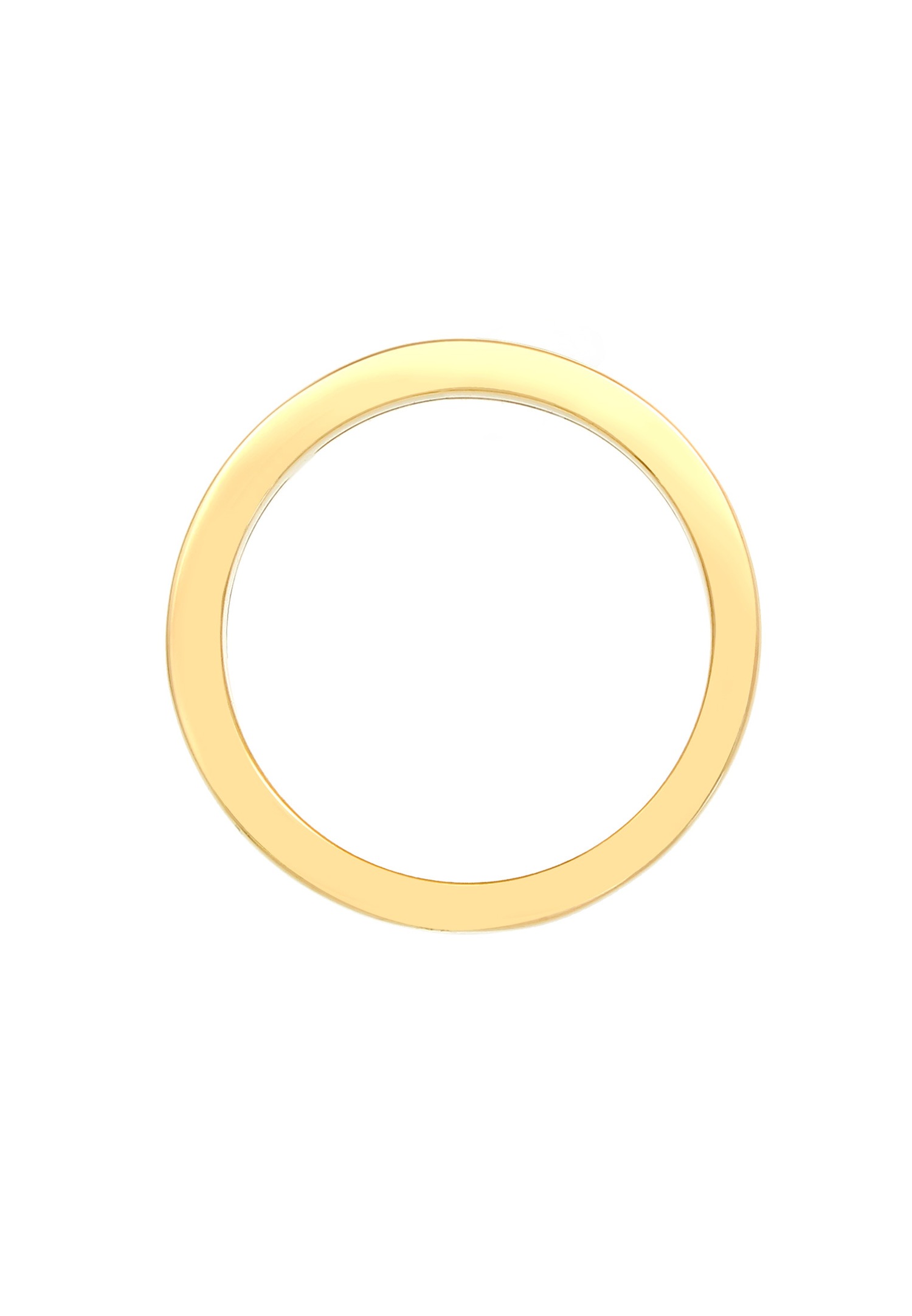 Elli Baguette Coupée Élégante avec Cristaux de Zircone Bague Femme - (925/1000) Argent