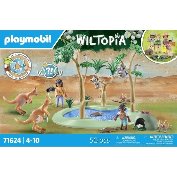 PLAYMOBIL 71624 Explorers with Australian Animals, Wiltopia, 50 pieces, Ages 4+