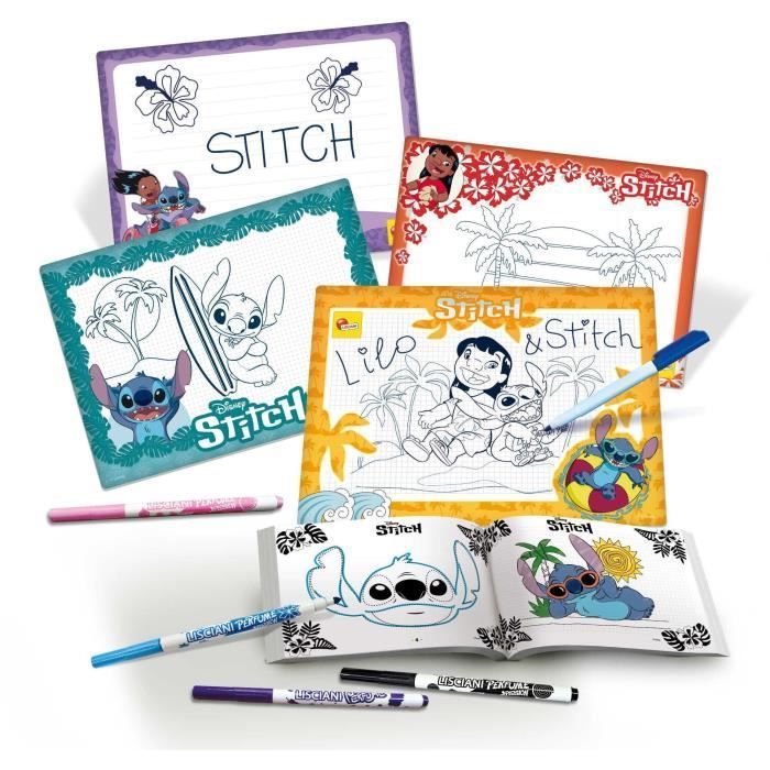 Drawing kit - LISCIANIGIOCHI - STITCH - Scented markers - Colored pencils, stickers