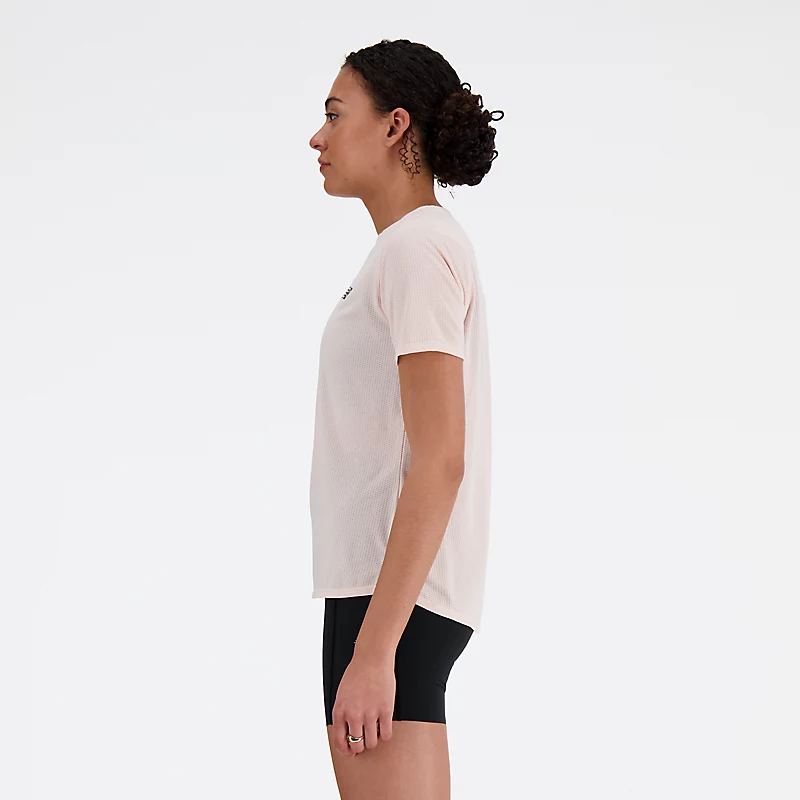 T-shirt à manches courtes pour femme NB Athletics, édition Londres - ROSE QUARTZ MELANGE