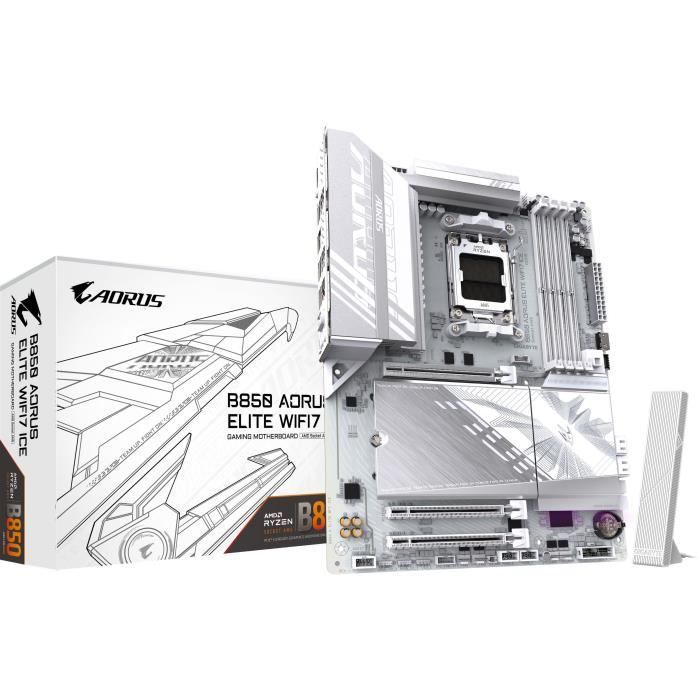 Motherboard - GIGABYTE - B850 AORUS ELITE WIFI7 ICE