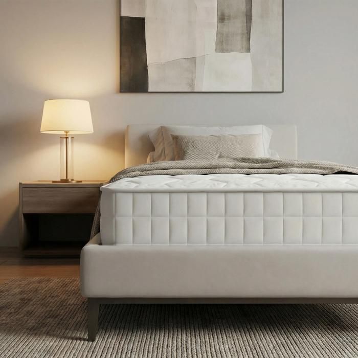 Materasso 90x190 cm - Supporto in memory foam - 7 zone - Schiuma confortevole - Confezione da 2