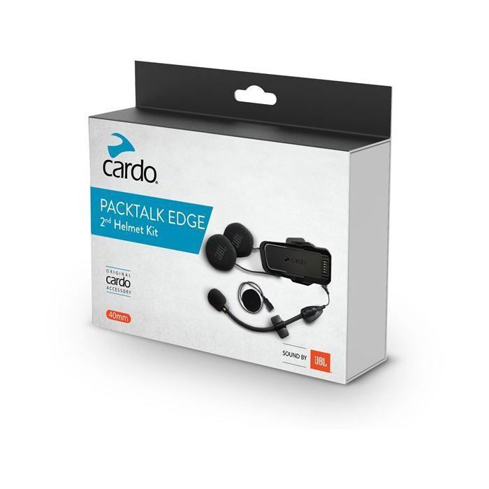 Intercom moto bluetooth - Cardo - Packtalk Edge JBL - Son JBL - Communication jusqu'à 1,6 km - Rechargeable USB