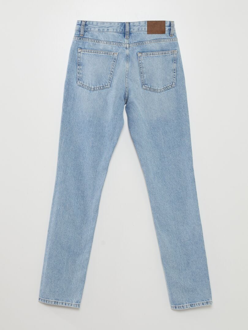 Calça jeans reta - tamanho 34 - azul