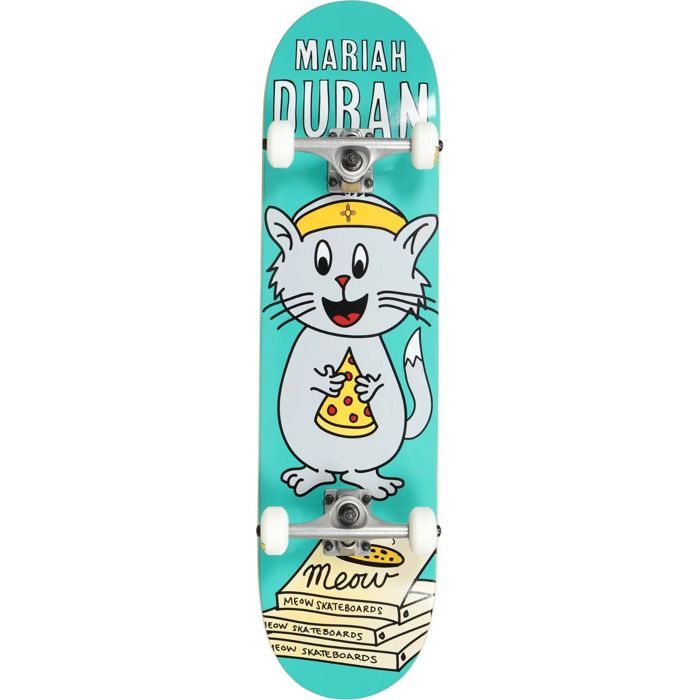 Skate completo Meow Skateboards Mariah Duran Whiskers Pro - Cinza - 8
