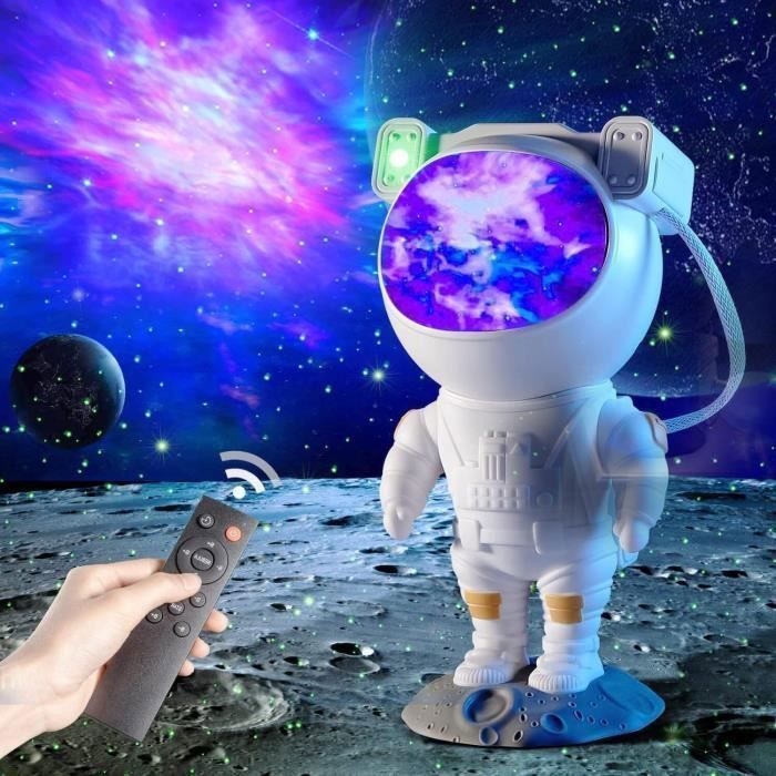 Projecteur de Galaxie D'astronaute Starry Sky Night Light, Projecteur D'étoile D'astronaute avec Nébuleuse, projecteur ciel etoile