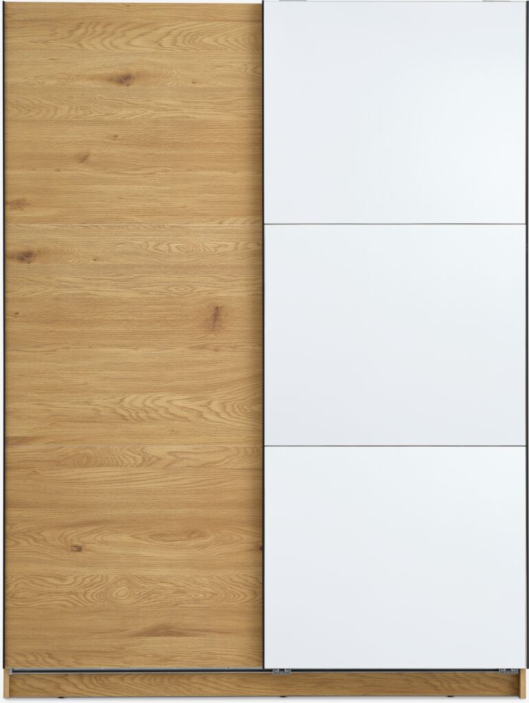 RABERG RABERG 150x200 spintelė su veidrodžiu, šiltos ąžuolo spalvos
